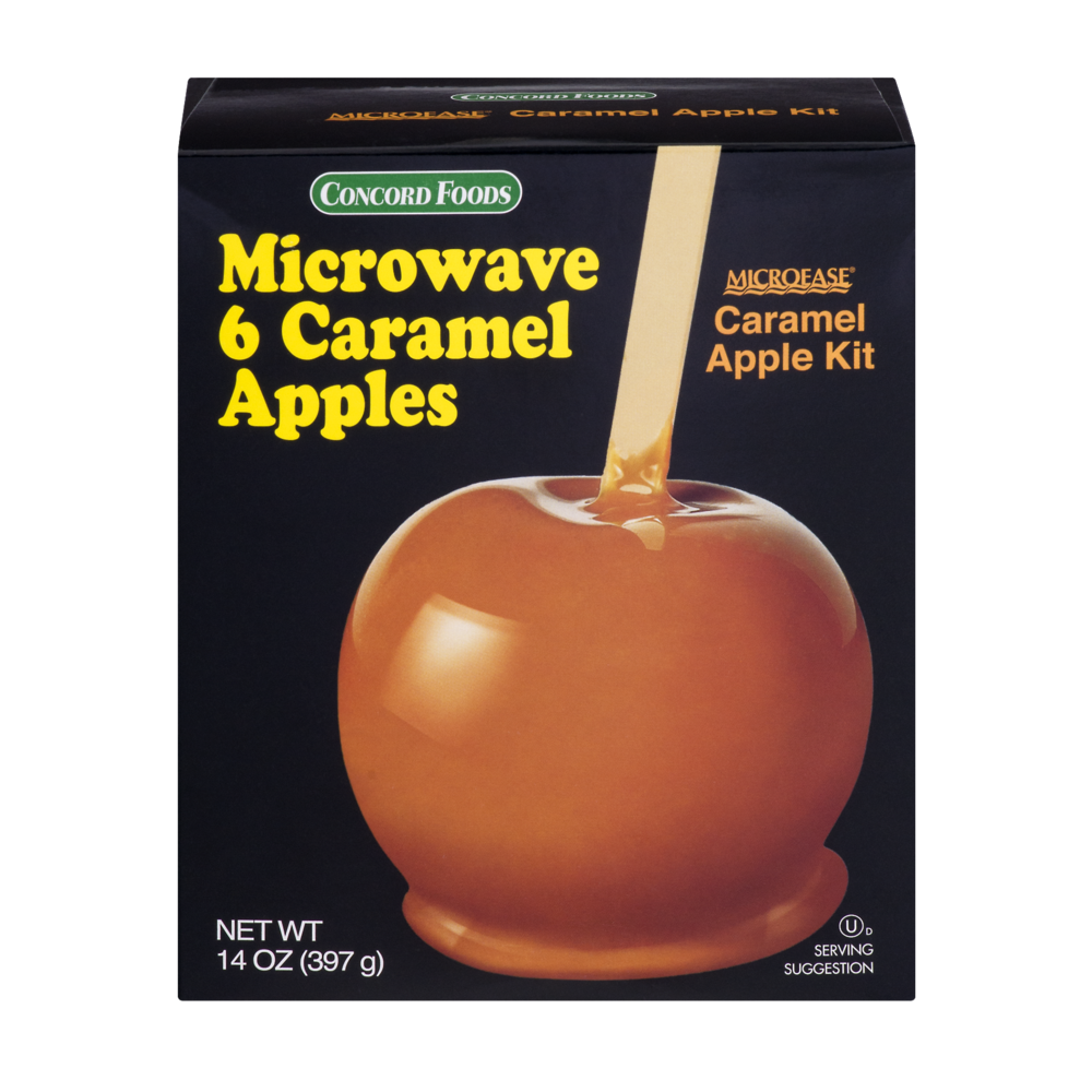 slide 1 of 1, Concord Foods Microwave Caramel Apple Kits, 1 oz