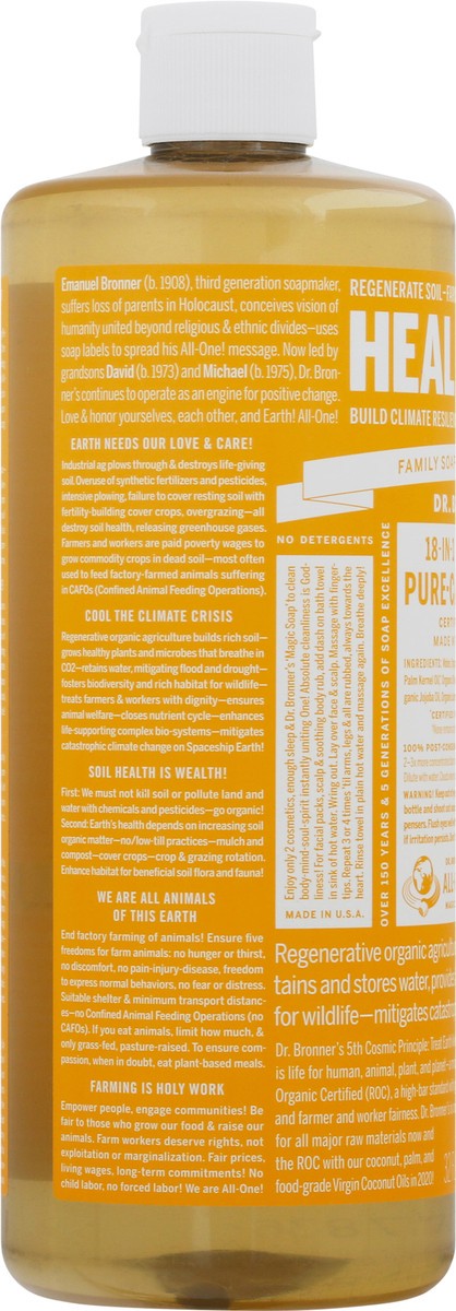 slide 5 of 9, Dr. Bronner's Citrus Castile Soap, 32 oz