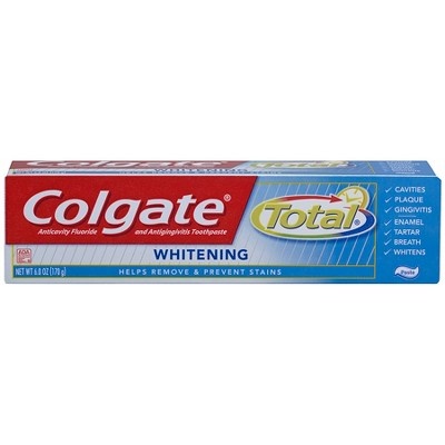 slide 1 of 3, Colgate Whitening Total Plus Toothpaste, 6 oz