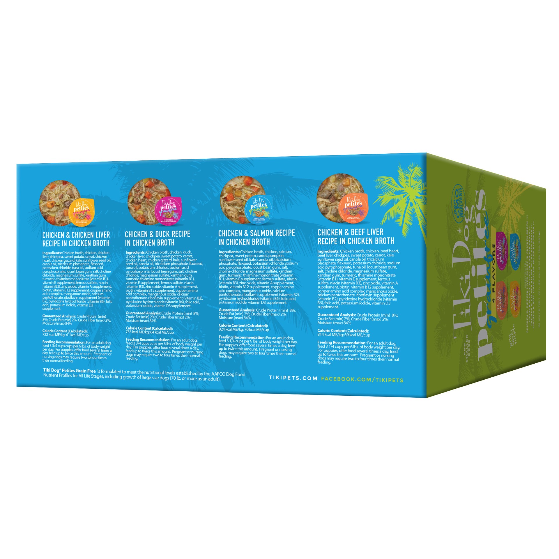 slide 4 of 7, Tiki Dog® Aloha Petites® All Life Stage Wet Dog Food - Variety Pack, 10 Count, 30 oz