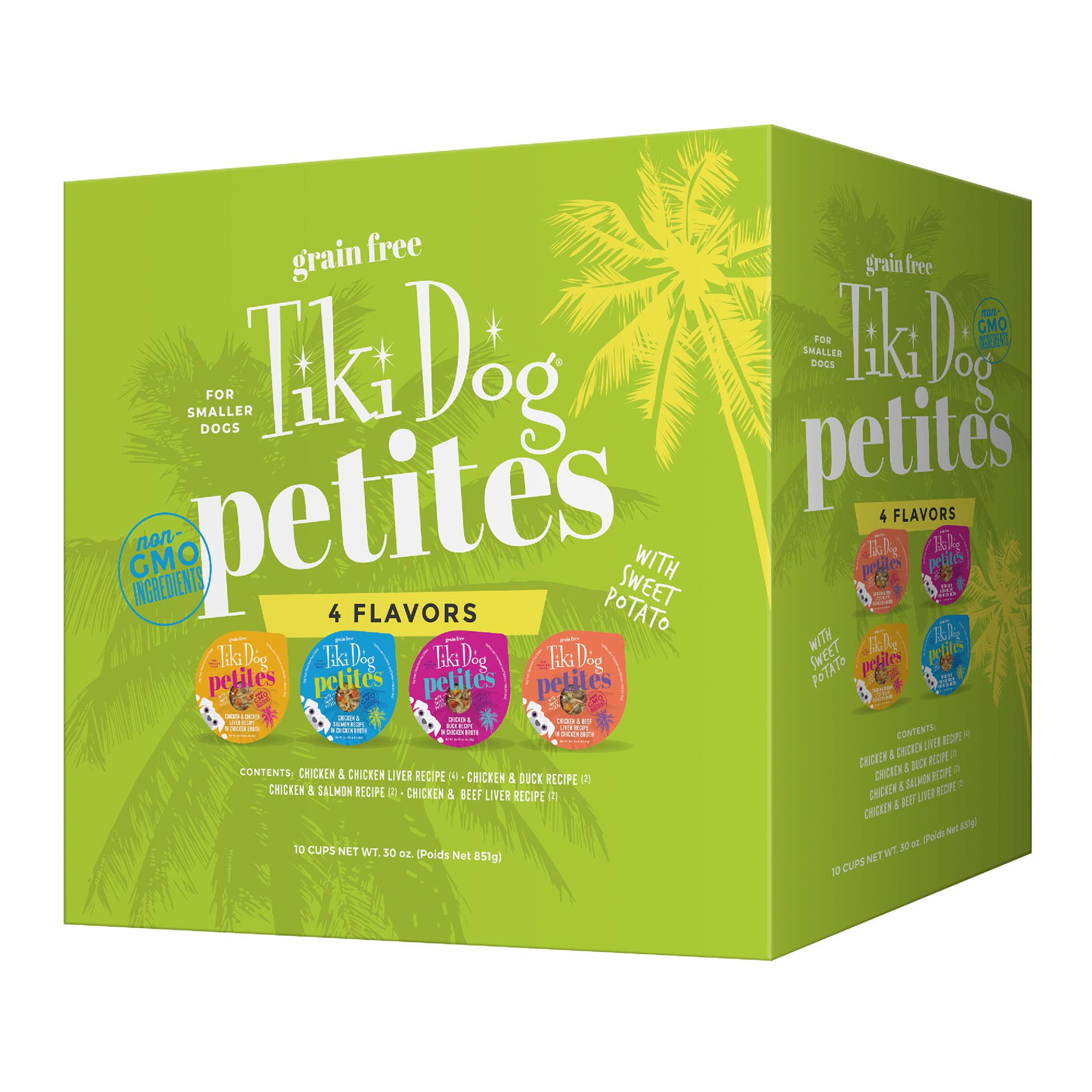 slide 1 of 7, Tiki Dog® Aloha Petites® All Life Stage Wet Dog Food - Variety Pack, 10 Count, 30 oz