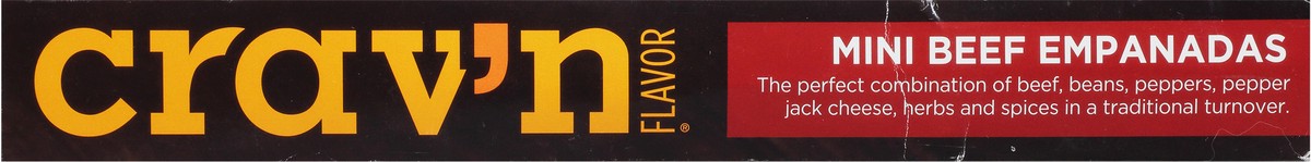 slide 2 of 17, Crav'n Flavor Beef Mini Empanadas 10 Each, 