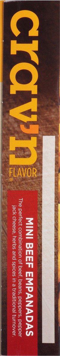 slide 13 of 17, Crav'n Flavor Beef Mini Empanadas 10 Each, 