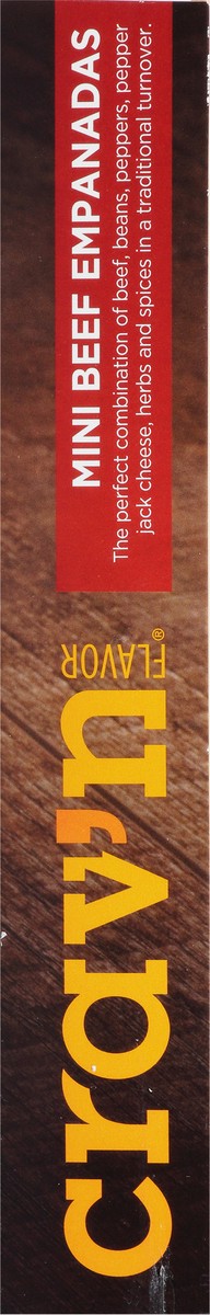 slide 17 of 17, Crav'n Flavor Beef Mini Empanadas 10 Each, 