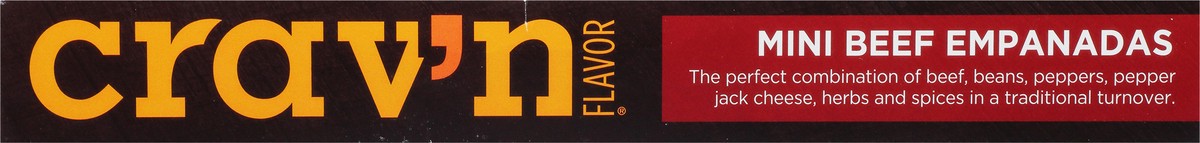 slide 16 of 17, Crav'n Flavor Beef Mini Empanadas 10 Each, 