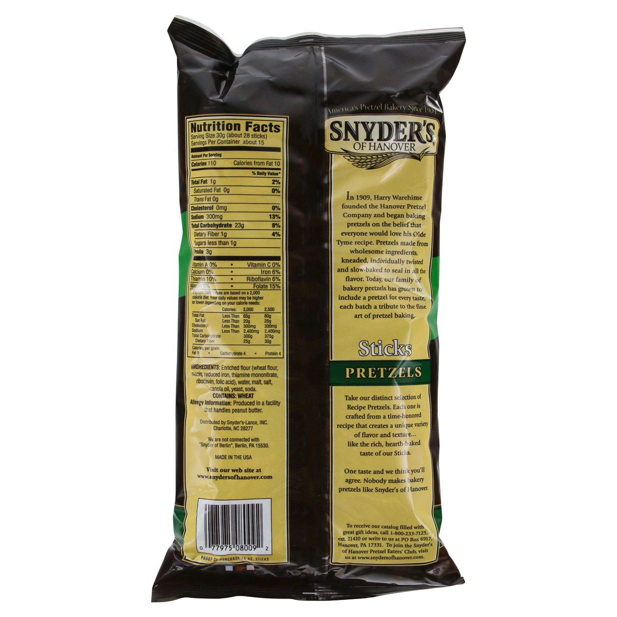 slide 3 of 3, Snyder's of Hanover Snyder's Pounder Pretzel Sticks, 16 oz