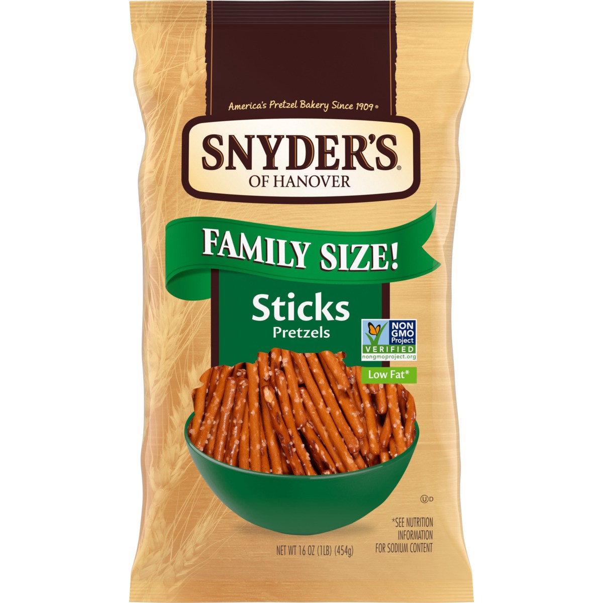 slide 1 of 5, Snyder's of Hanover Sticks Pretzels, 16.000 oz