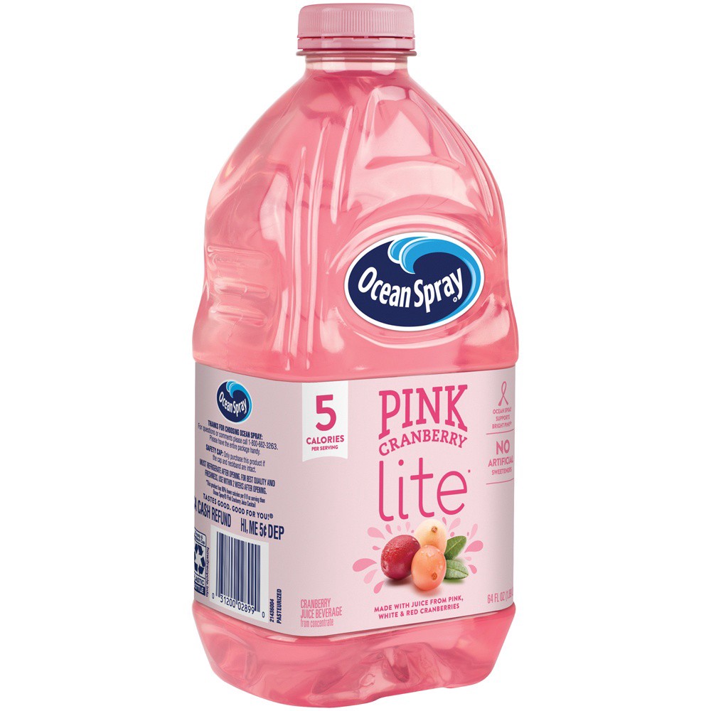 slide 2 of 6, Ocean Spray Pinc Cranberry Lite Juice, 64 fl oz