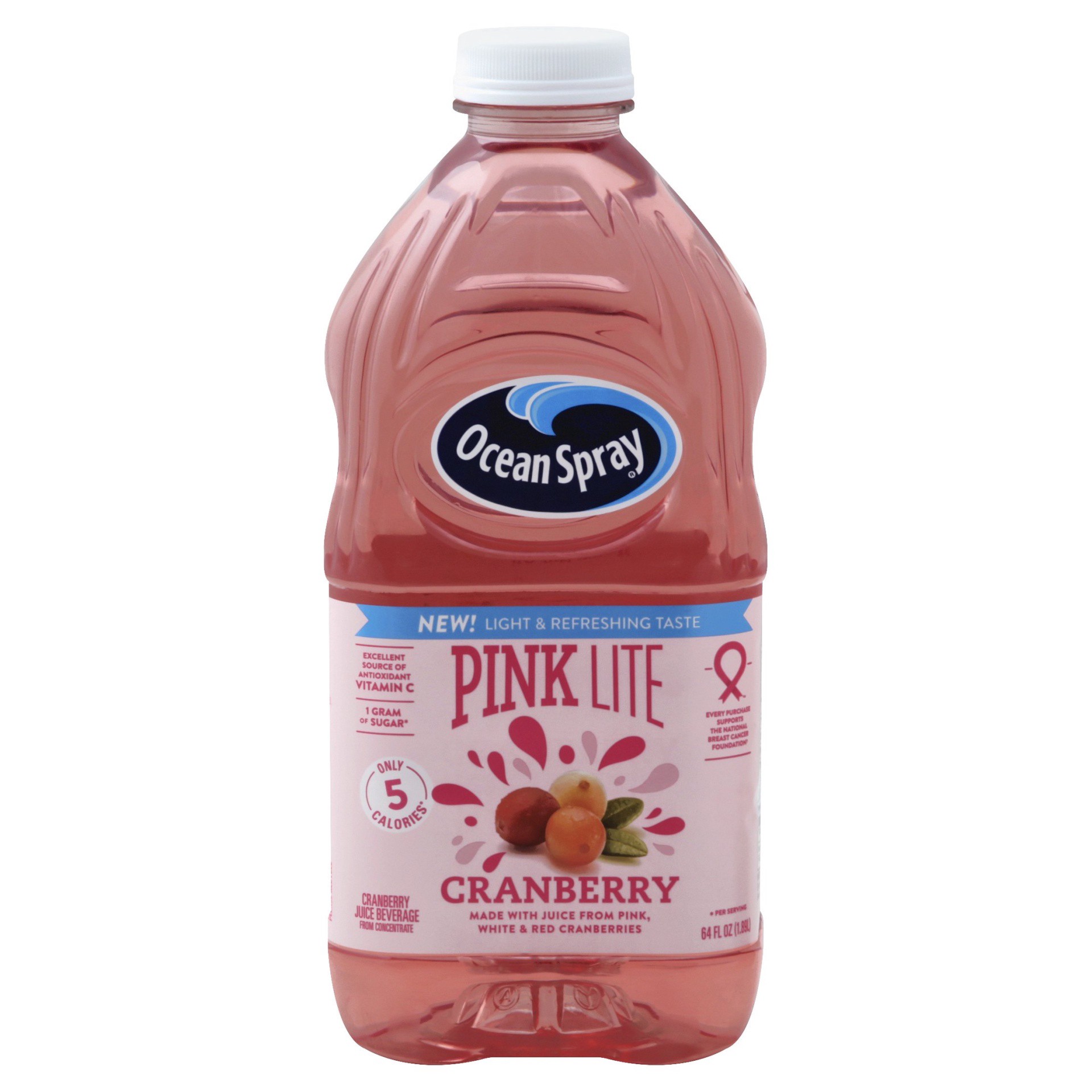 slide 1 of 6, Ocean Spray Pinc Cranberry Lite Juice, 64 fl oz