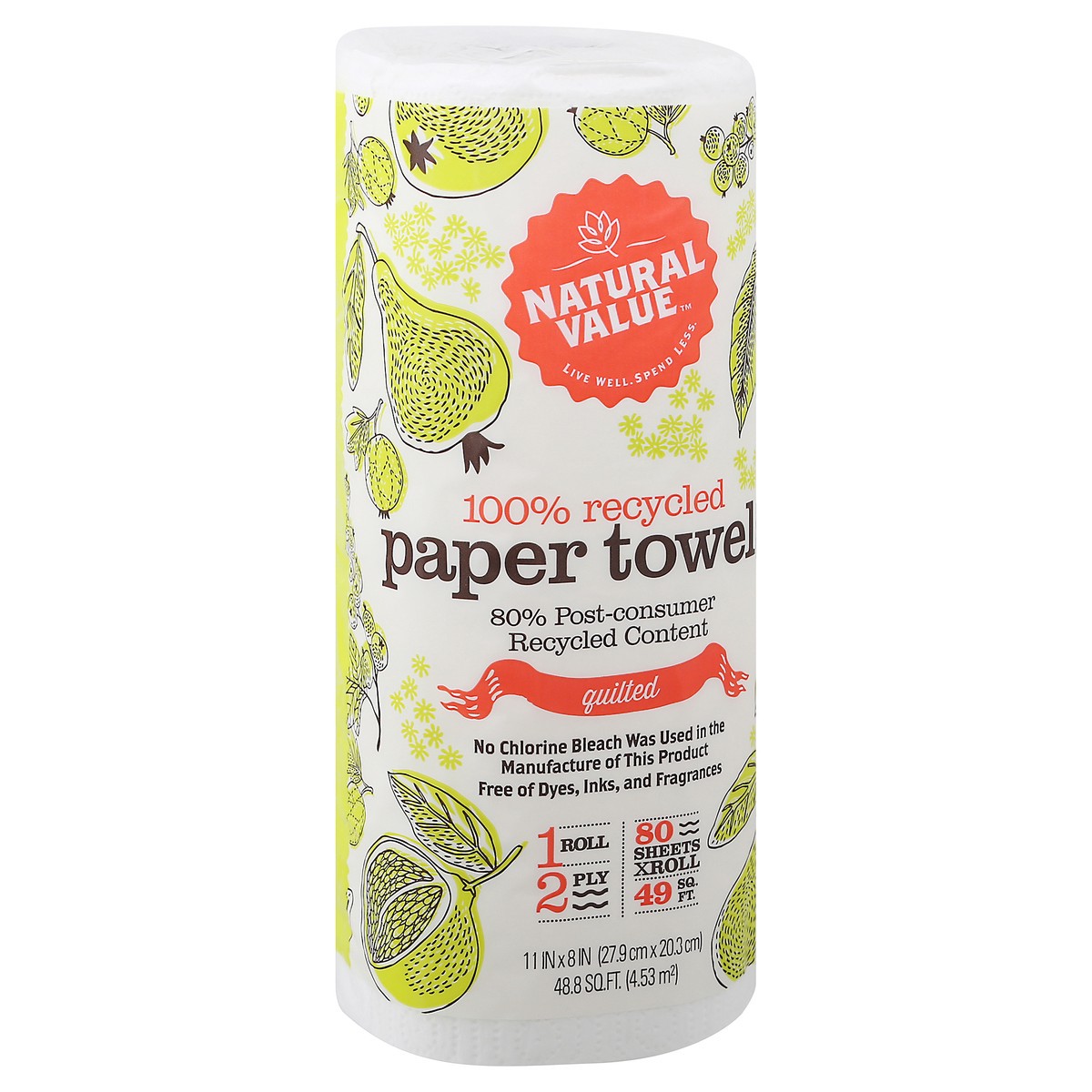 slide 4 of 12, Natural Value Paper Towels, 1 ct