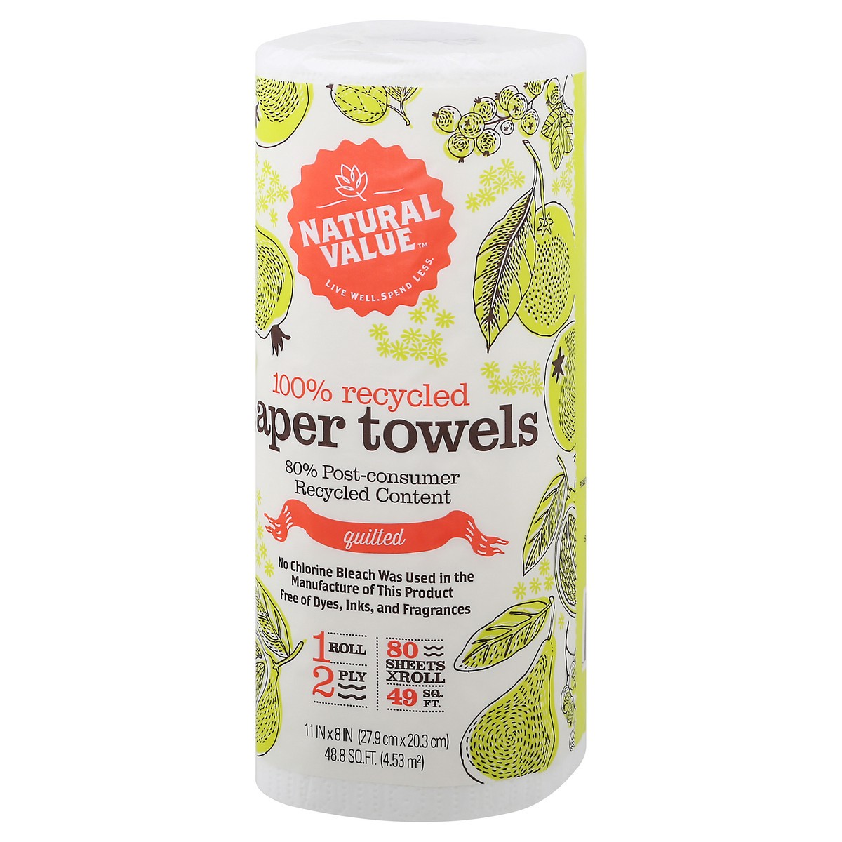 slide 2 of 12, Natural Value Paper Towels, 1 ct