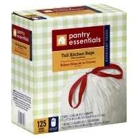 slide 1 of 1, Pantry Essentials Signature Kitchens Bags Tall Drawstring 13 Gallon, 125 ct