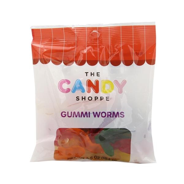 slide 1 of 1, Hy-Vee The Candy Shoppe Gummi Worms, 4.5 oz