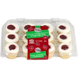 two-bite Strawberry Fields Cupcakes