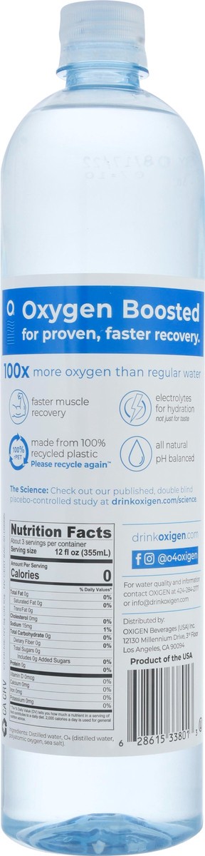 slide 8 of 14, OXIGEN Oxygen Enhanced Water Beverage 33.8 fl oz, 33.8 fl oz