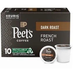 Peet's Coffee French Roast, Dark Roast K-Cup Pods