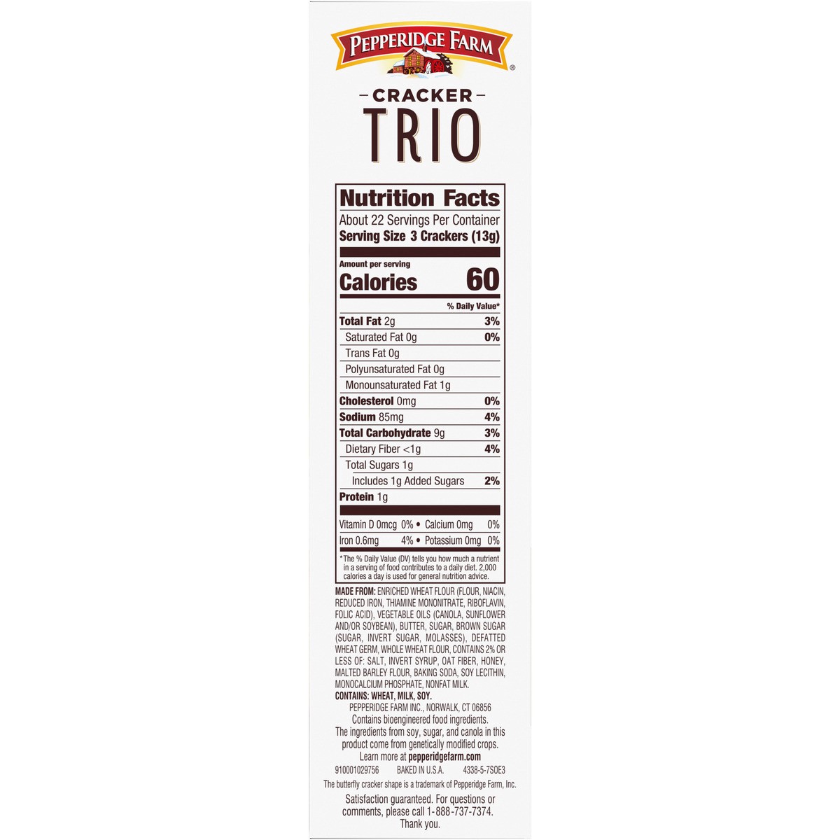 slide 11 of 11, Pepperidge Farm Trio Variety Crackers, 10.000 oz
