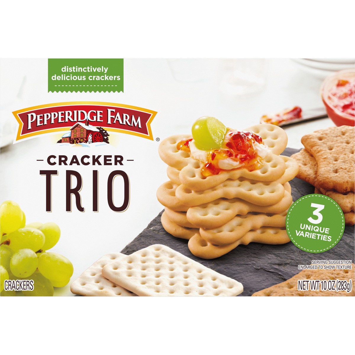 slide 8 of 11, Pepperidge Farm Trio Variety Crackers, 10.000 oz
