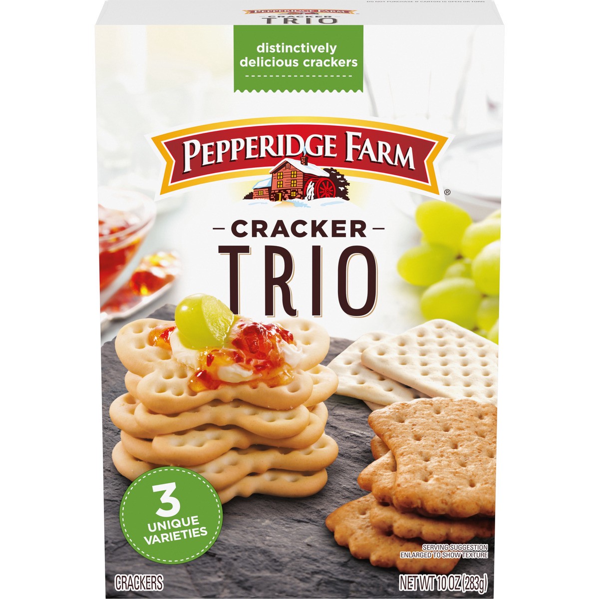 slide 1 of 11, Pepperidge Farm Trio Variety Crackers, 10.000 oz