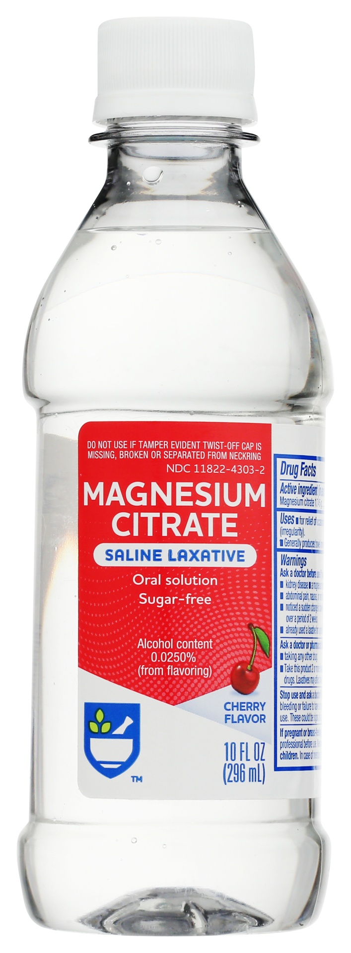 Rite Aid Magnesium Citrate Saline Laxative, Cherry 10 fl oz Shipt