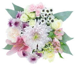 Bloom Haus™ Cherry Blossom Bouquet - Pink / White / Lavender, 14 stems