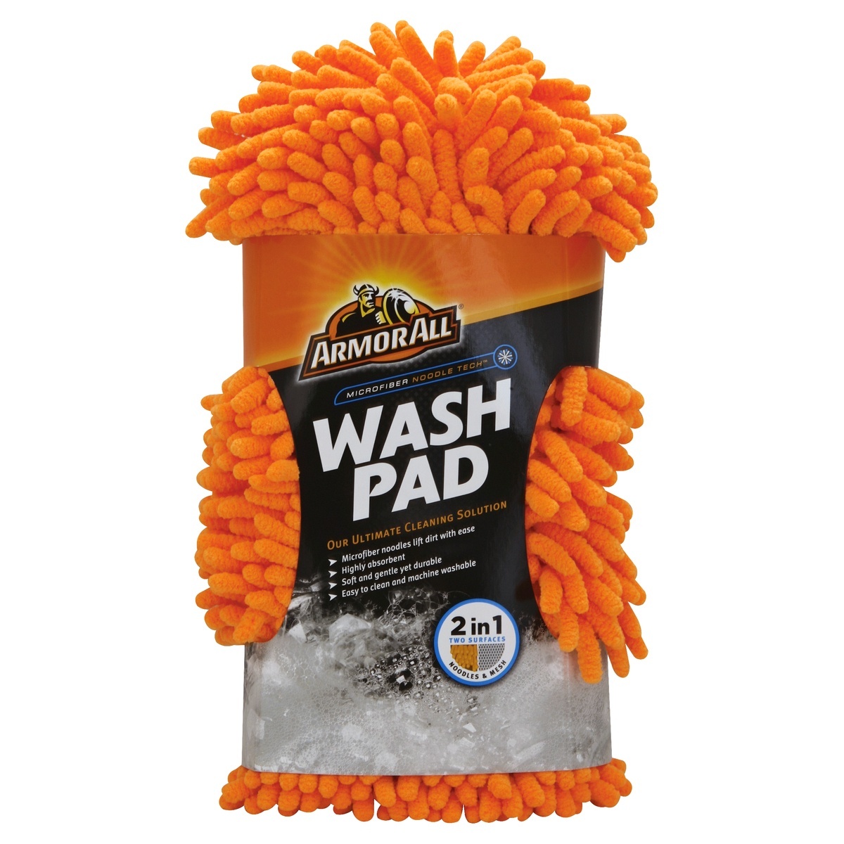 slide 1 of 2, Armor All Microfiber Noodle Tech Wash Pad (1 count), 1 ct