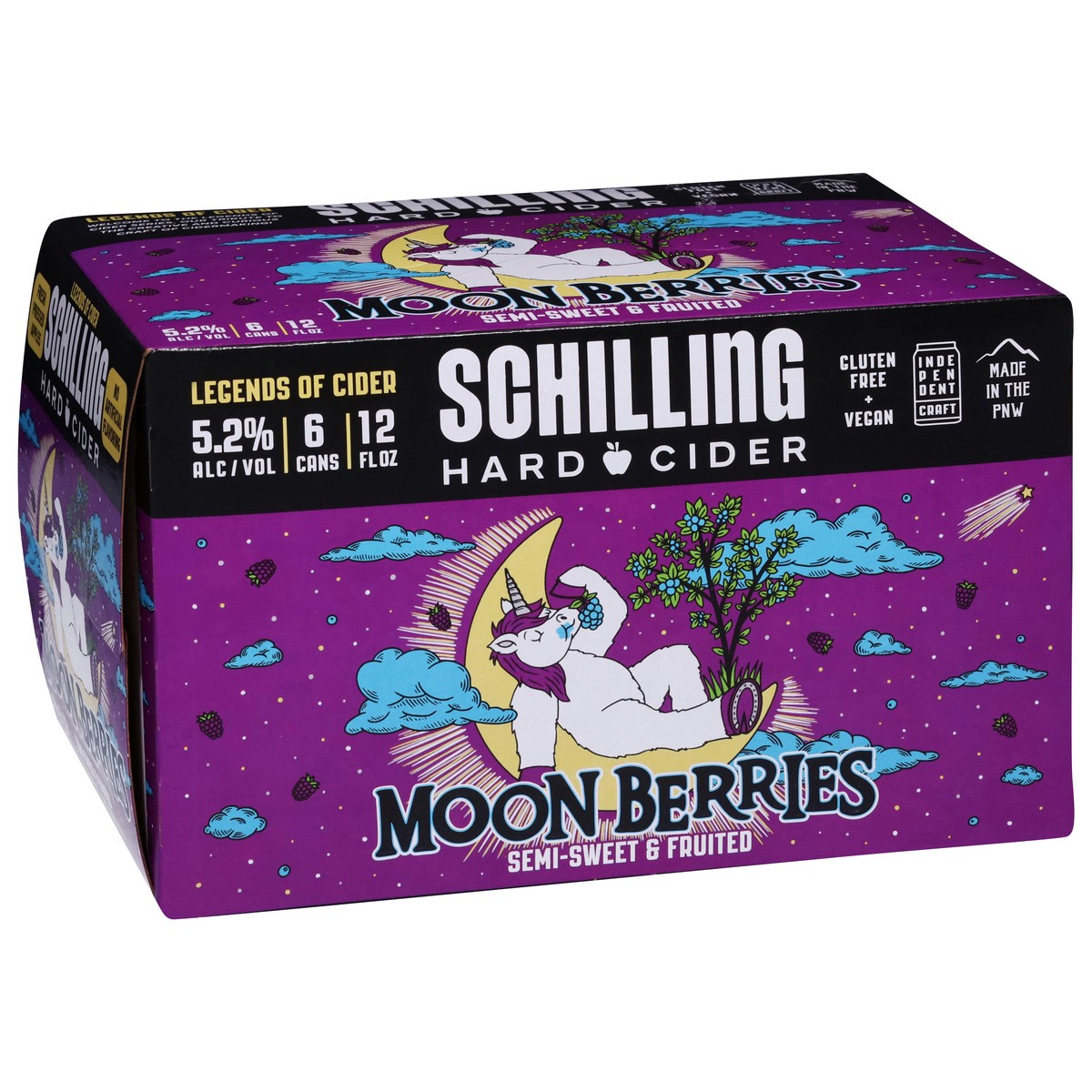 slide 11 of 13, Schilling Moon Berries Hard Cider 6 - 12 fl oz Cans, 6 ct