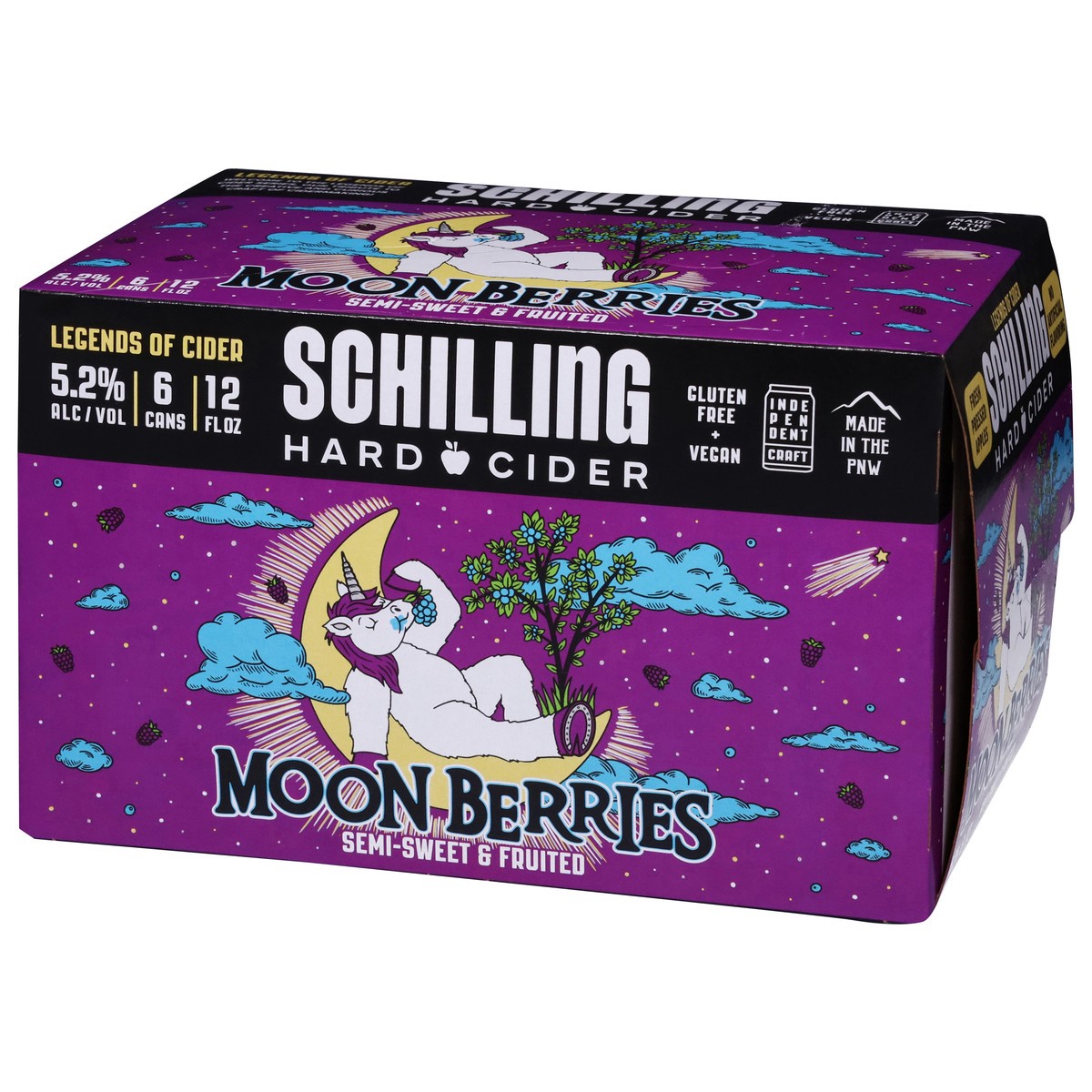 slide 10 of 13, Schilling Moon Berries Hard Cider 6 - 12 fl oz Cans, 6 ct