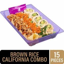 Private Selection® Brown Rice California Combo Sushi Roll by Snowfox, 15 pc