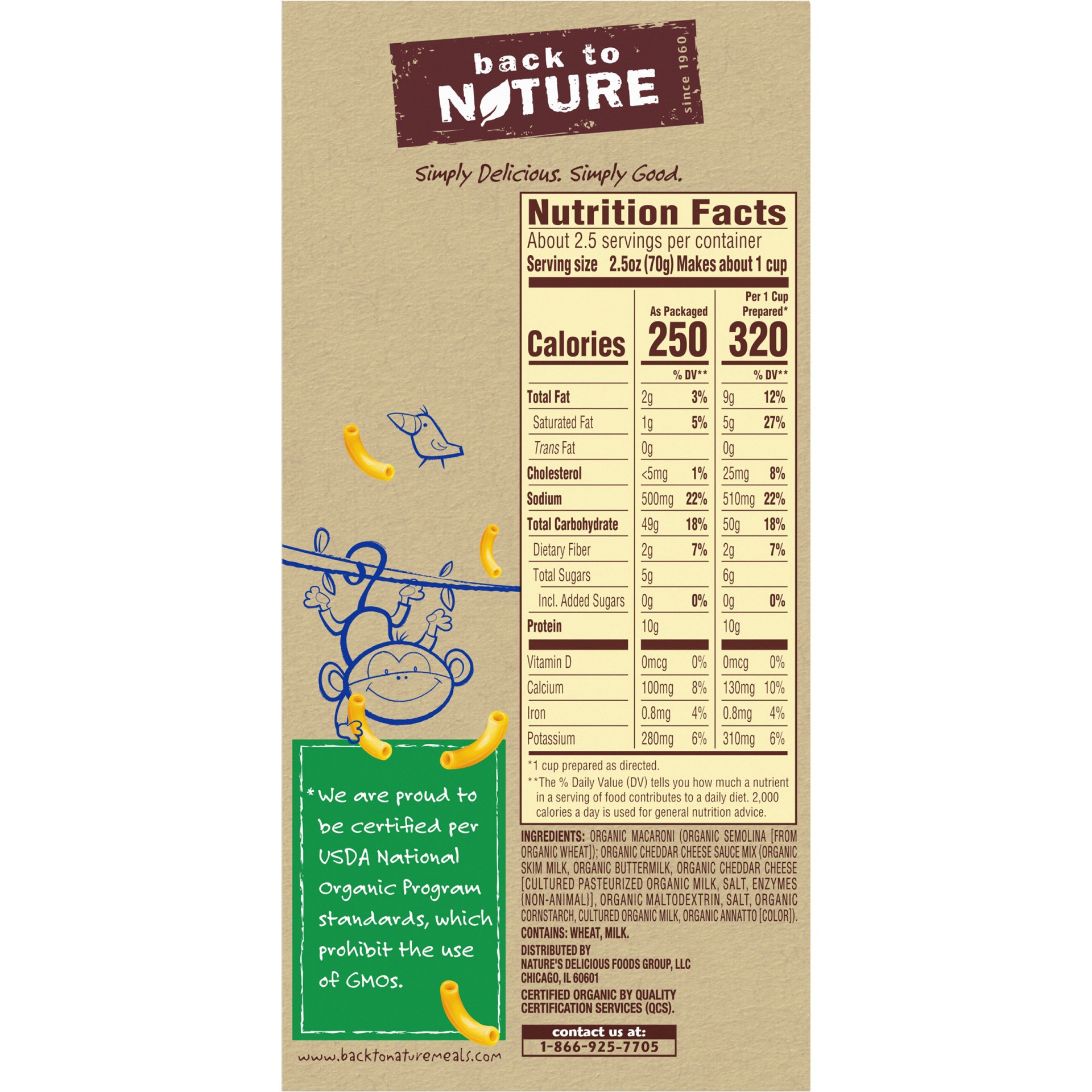 slide 9 of 11, Back to Nature Organic Macaroni & Cheese Dinner, 6 oz