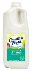 Country Fresh 1% Lowfat Milk, Half Gallon