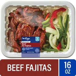 Kroger Beef Fajita Strips With Bell Peppers and Onions, 1 lb