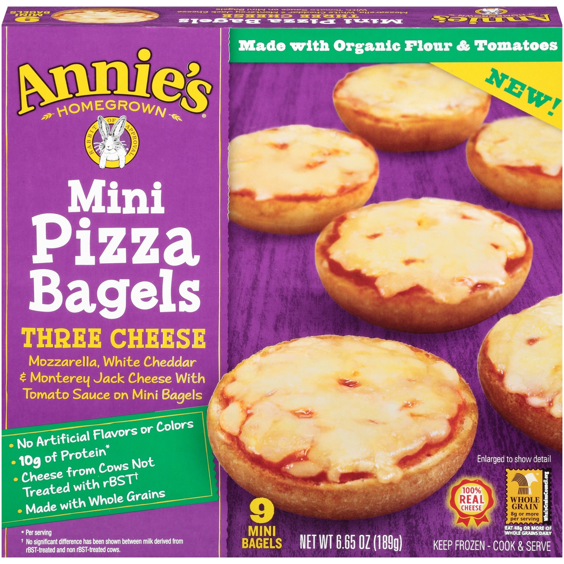 Annie's Three Cheese Mini Pizza Bagels 6.65 oz Shipt