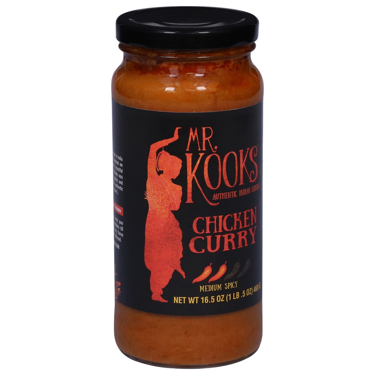 slide 7 of 14, Mr. Kooks Medium Spicy Chicken Curry 16.5 oz, 16.5 oz