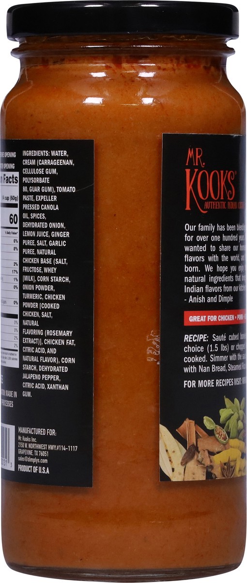 slide 3 of 14, Mr. Kooks Medium Spicy Chicken Curry 16.5 oz, 16.5 oz