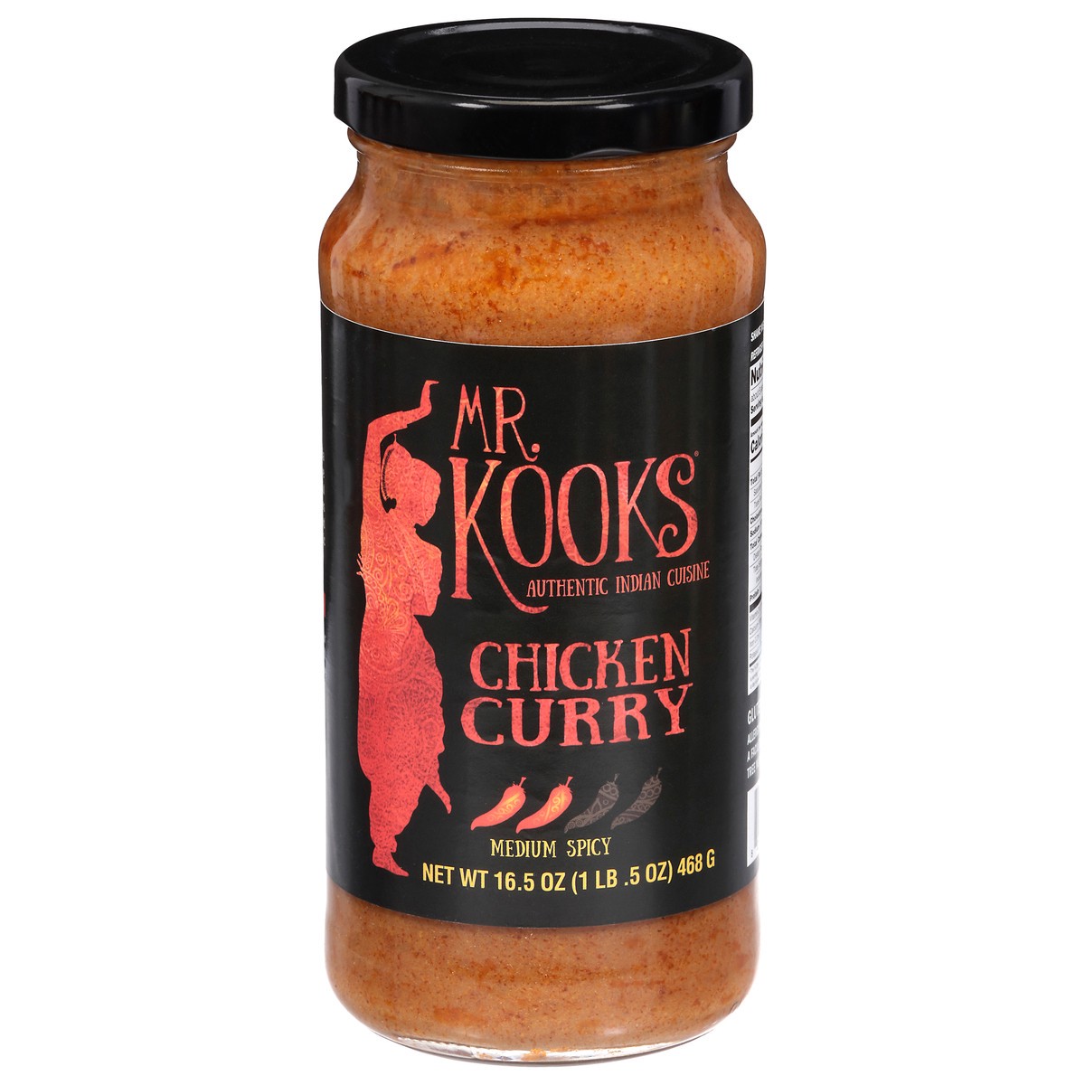 slide 1 of 14, Mr. Kooks Medium Spicy Chicken Curry 16.5 oz, 16.5 oz