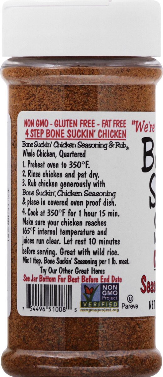 slide 3 of 6, Bone Suckin' Bone Suckin Poultry Seasoning Rub - 6.2 Oz, 6.2 oz