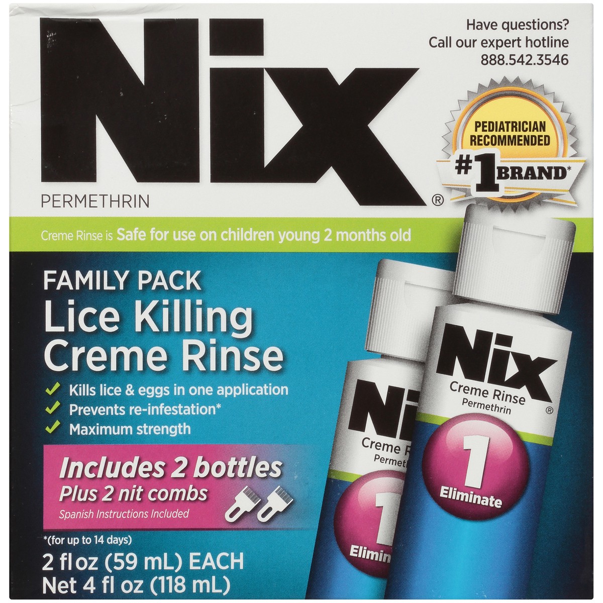 slide 10 of 10, Nix Lice Cream Rinse, 4 fl oz