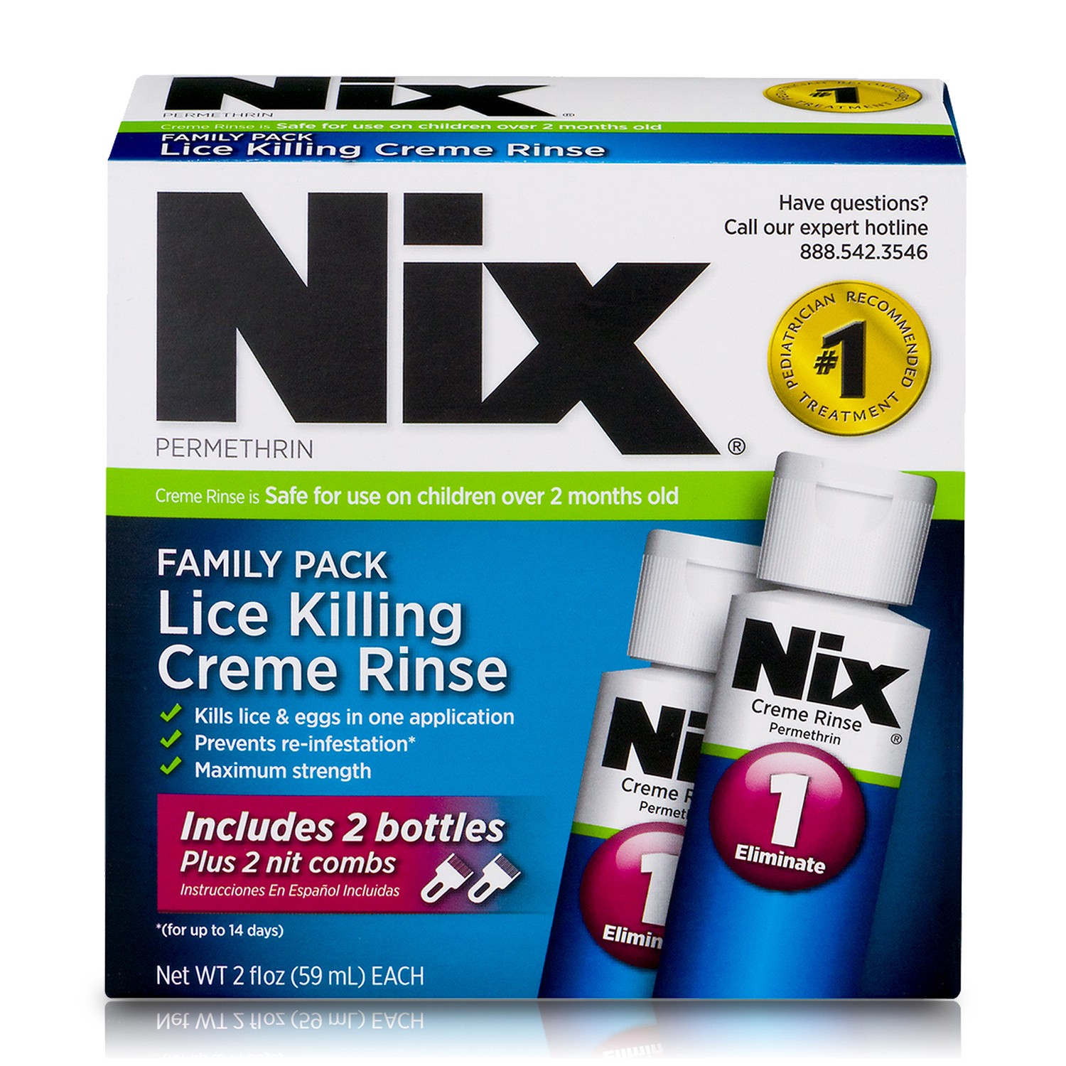 slide 1 of 10, Nix Lice Cream Rinse, 4 fl oz