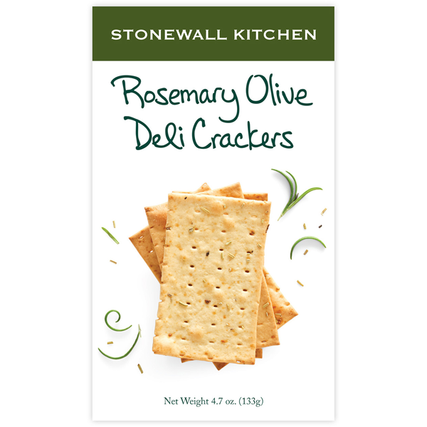 slide 1 of 1, Stonewall Kitchen Rosemary Olive Deli Crackers, 4.7 oz