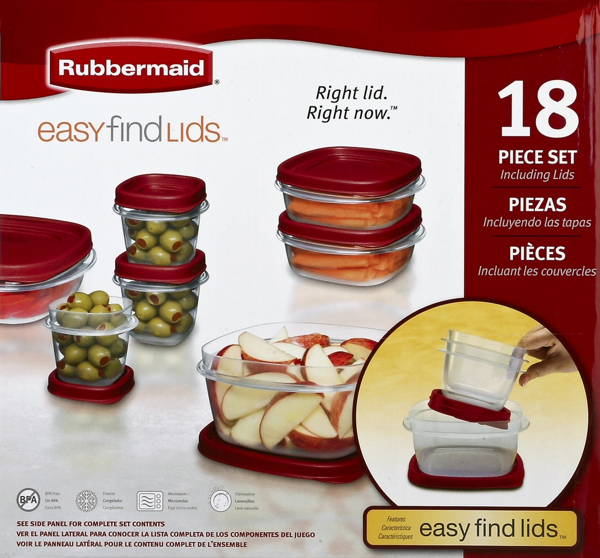 slide 2 of 4, Rubbermaid Containers 1 ea, 1 ct