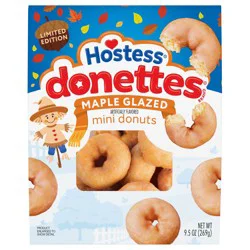 HOSTESS Maple Glazed DONETTES Donuts Bag, 9.5 oz