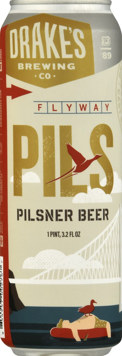 slide 7 of 9, Drake's Flyway Pils Pilsner Beer 1 pt, 1 pint