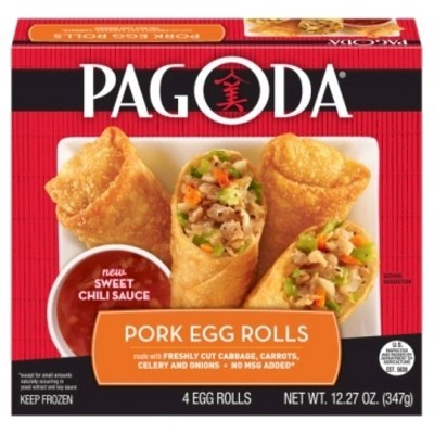 slide 1 of 6, Pagoda Express Pagoda Pork Egg Rolls, 12.27 oz