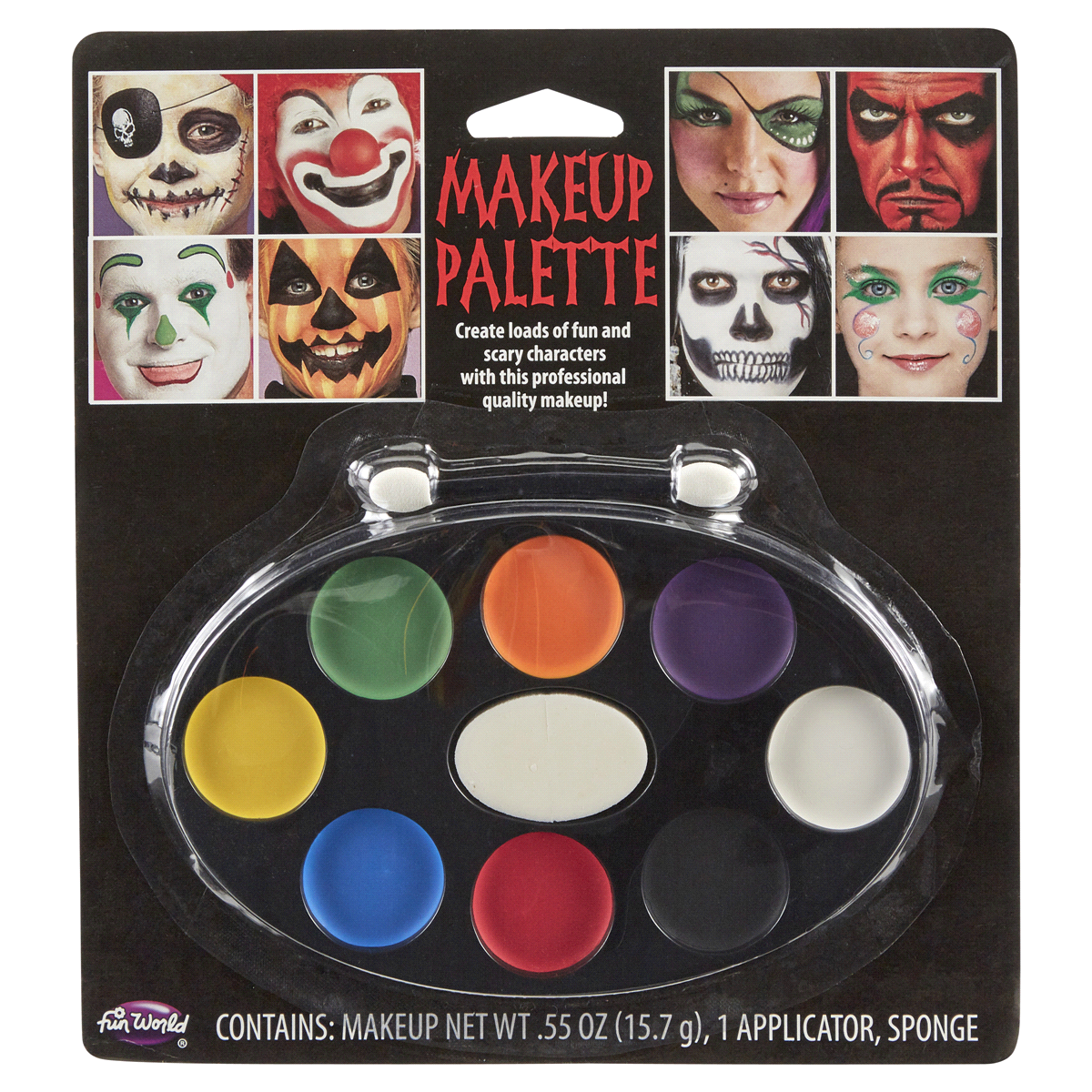 slide 1 of 1, Fun World Festive Halloween Makeup Palette Tray, 1 ct