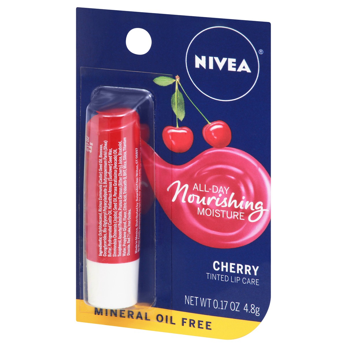 slide 2 of 11, Nivea Tinted Cherry Lip Care 0.17 oz, 0.17 oz