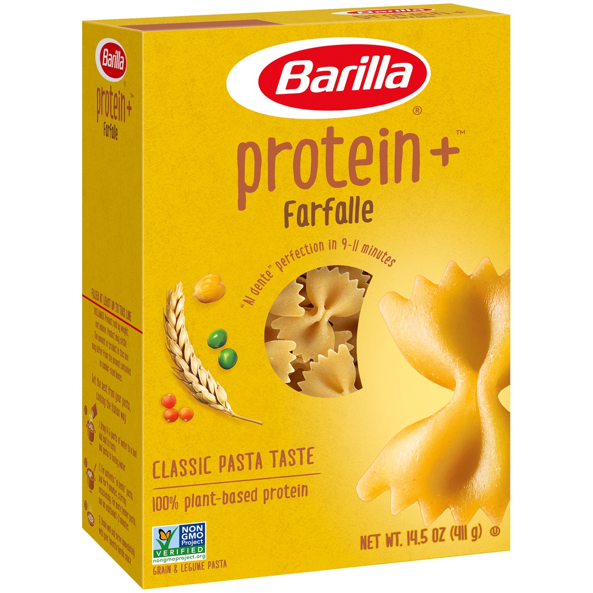 slide 2 of 9, Barilla ProteinPlus Farfalle Pasta, 14.5 oz