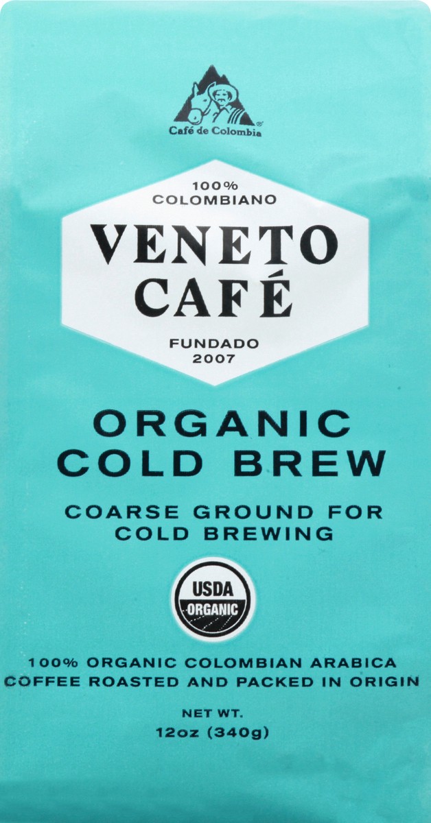 slide 9 of 12, Veneto Cafe Organic Cold Brew Colombian Coffee 12 oz, 12 oz