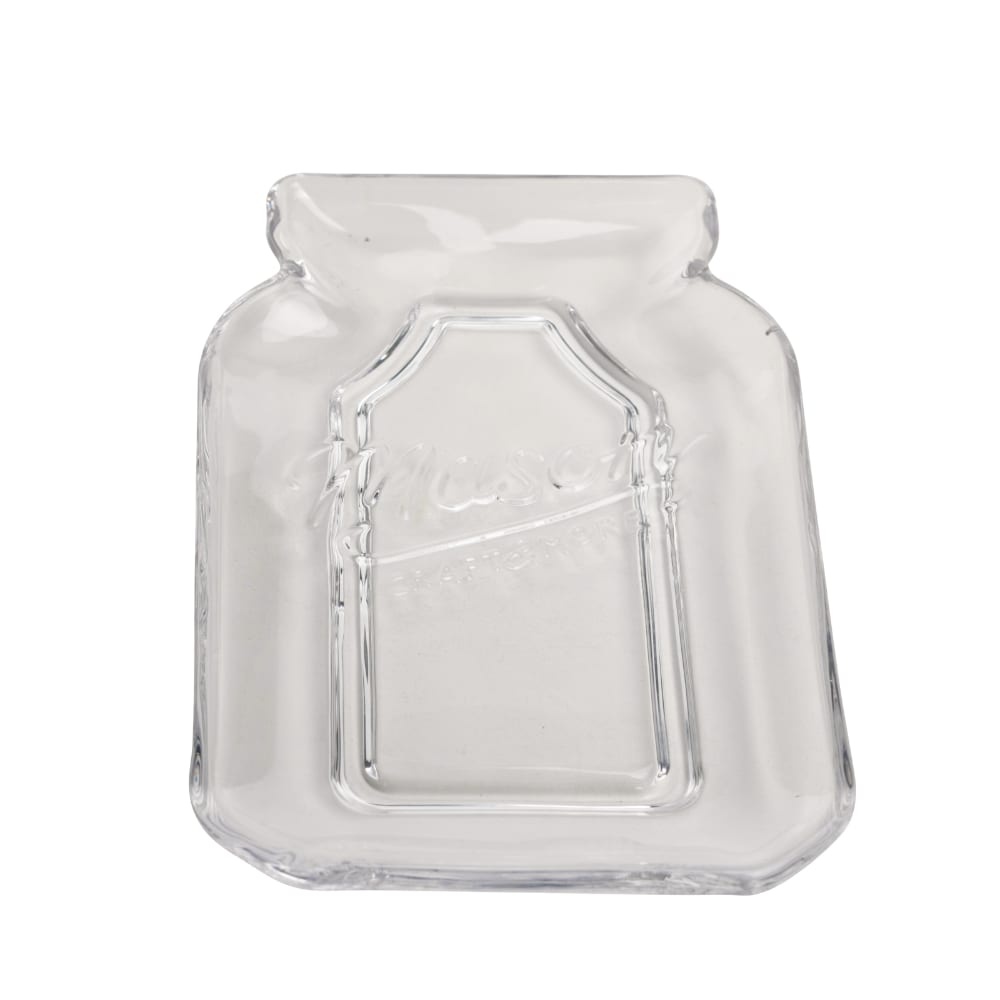 slide 1 of 1, Mason Craft & More Glass Spoon Rest - Transparent, 1 ct