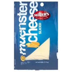 Miller's Cheese Muenster Sliced Cheese - 6 oz